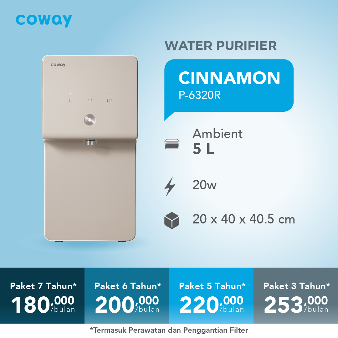 Water Purifier Coway Cinnamon - desain minimalis dan fungsional