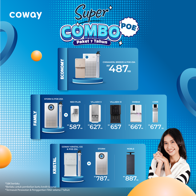 Penawaran spesial produk Coway dari Blessed Team